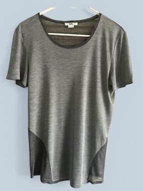 Helmut Lang Two-Tone Gray Super Thin Tee-Shirt Size M